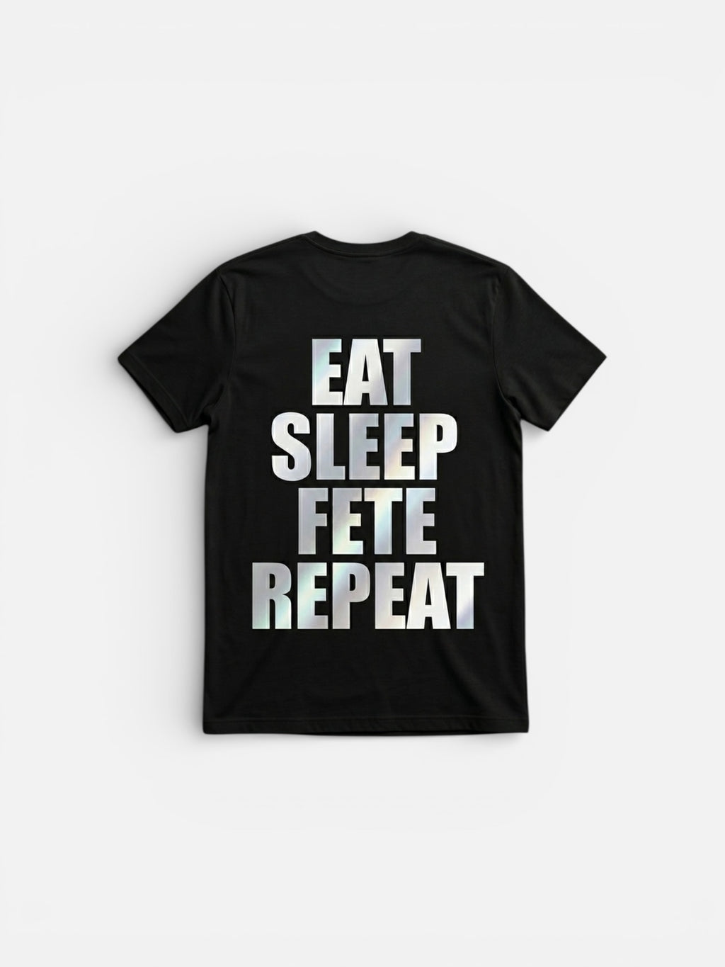 COUNTRY AREA CODE REFLECTIVE-EAT SLEEP FETE REPEAT TEE