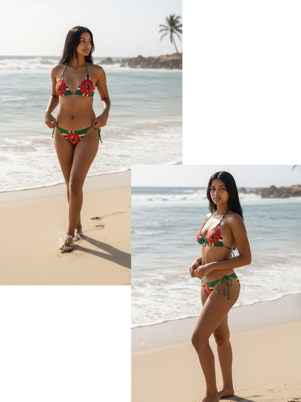 CHARMED FLAG SWIMSUIT