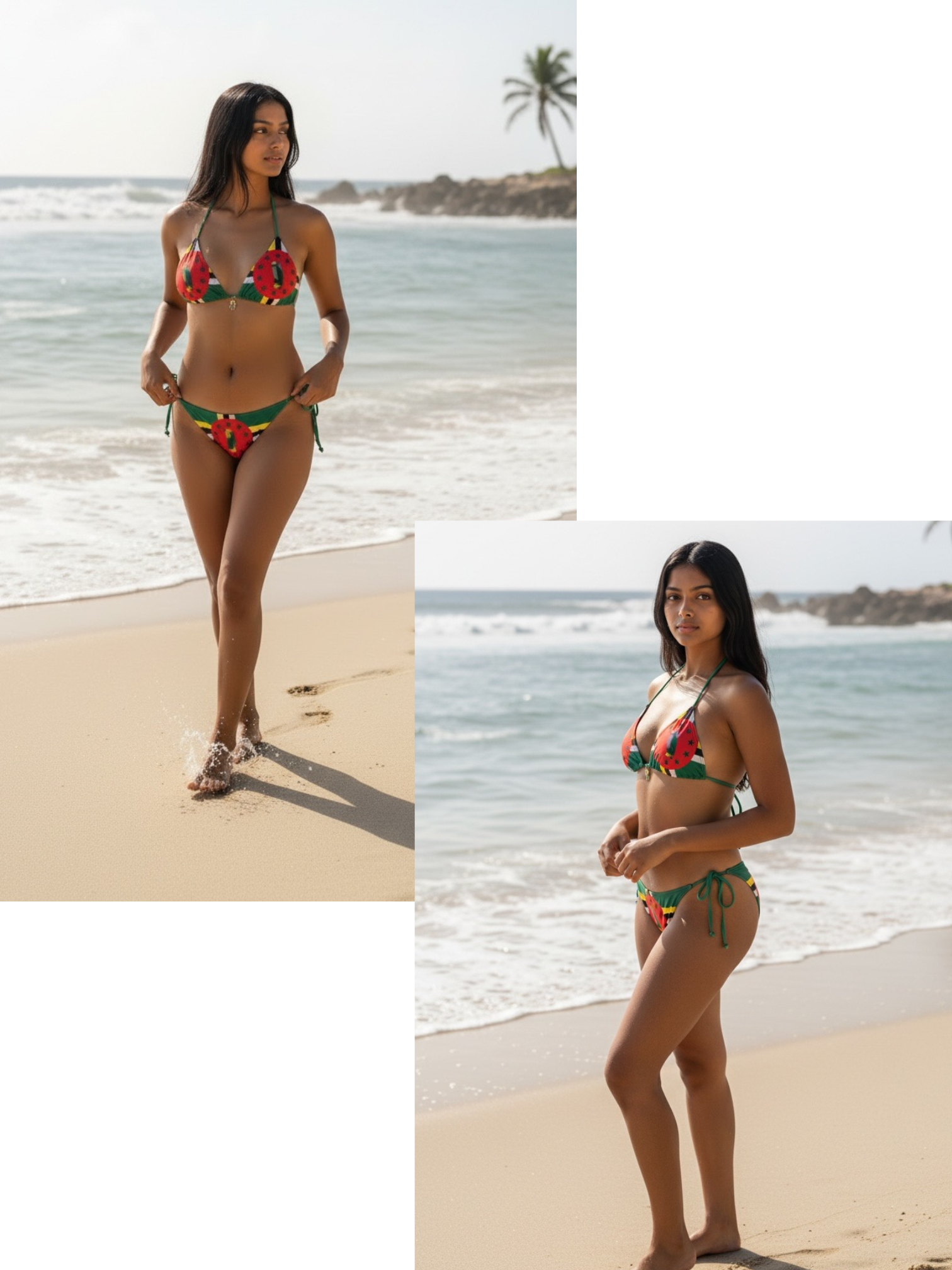 CHARMED FLAG SWIMSUIT
