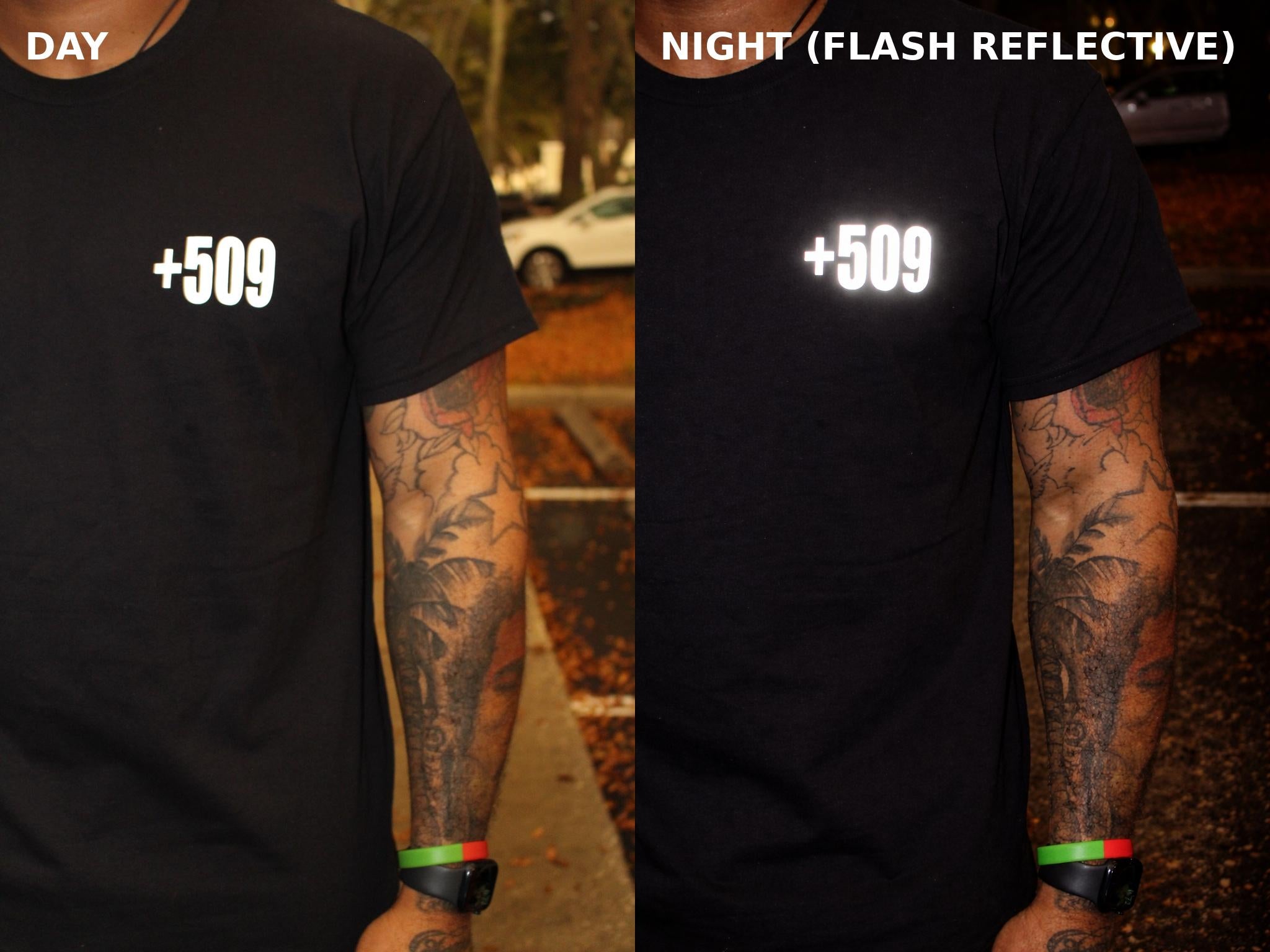 COUNTRY AREA CODE REFLECTIVE-EAT SLEEP FETE REPEAT TEE