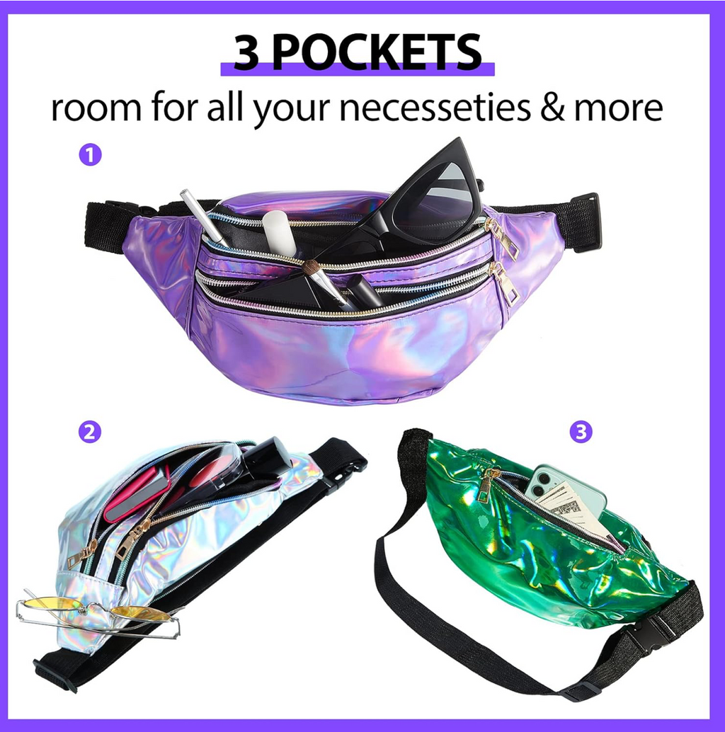 HOLOGRAPHIC FANNY PACK