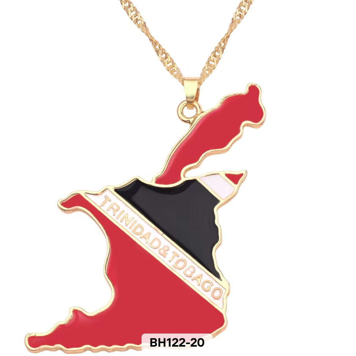 COUNTRY FLAG MAP NECKLACE